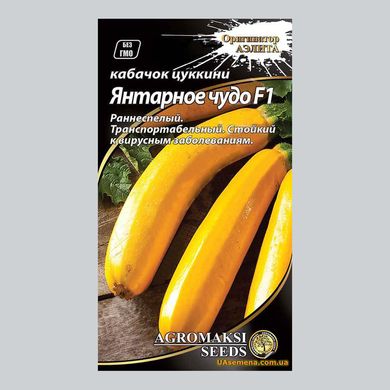 Семена кабачков Янтарное чудо F1 Агромакси 2 г 11.0958 фото