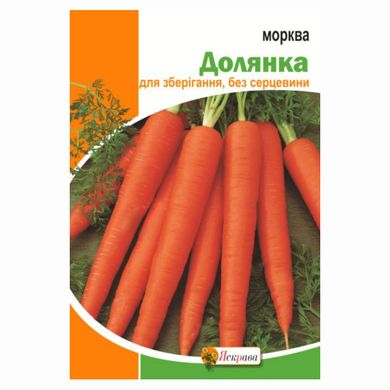Насіння моркви Долянка Яскрава 20 г 11.2734 фото
