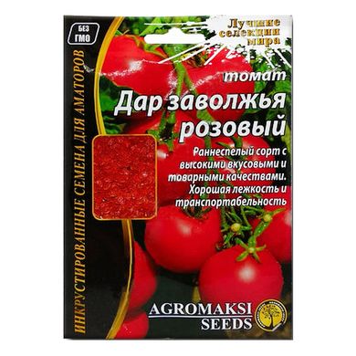 Насіння томатів Дар Заволжя рожевий Агромаксі 3 г 11.2260 фото